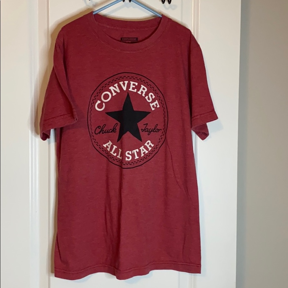 Red converse shirt